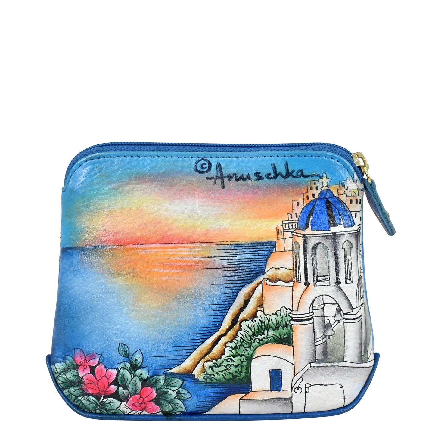 Anuschka Santorini Sunset Multi Purpose Zip Pouch - 1182