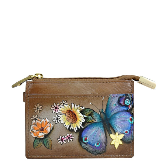 Anuschka Butterfly Blossoms Card Case wallet - 1183