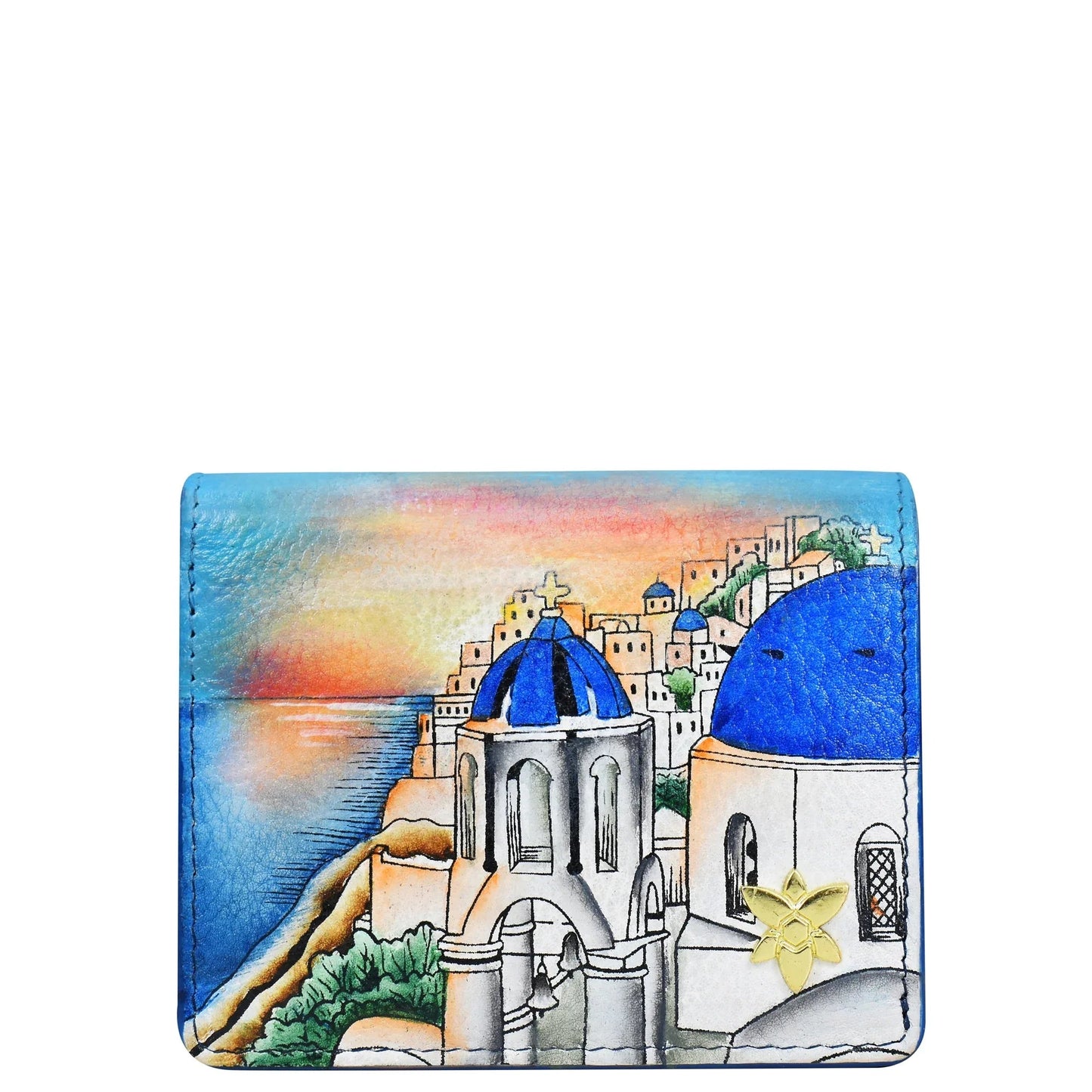 Anuschka Santorini Sunset Card Organizer Wallet - 1184