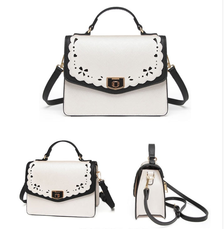 The Hollow Hit Color Handbag All-match Shoulder Bag
