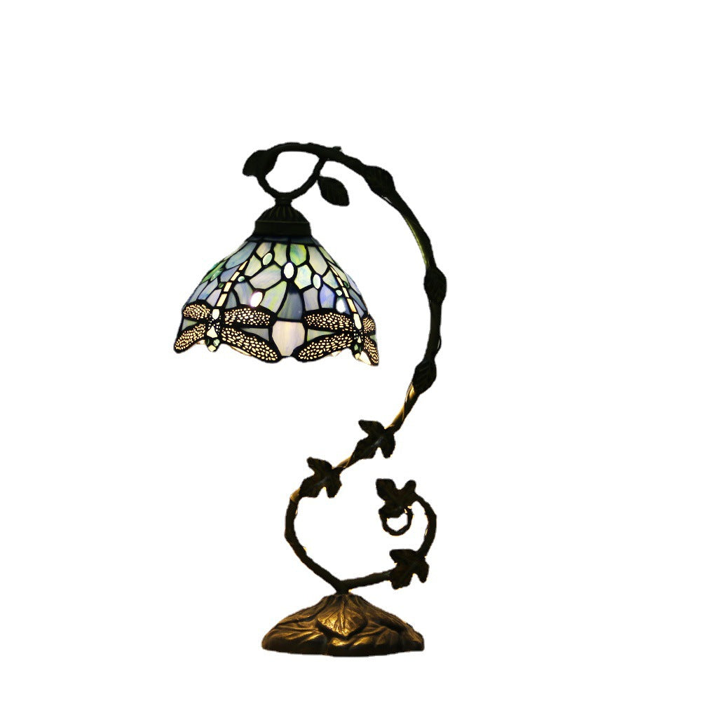 Dragonfly Stained Glass Desk Lamp