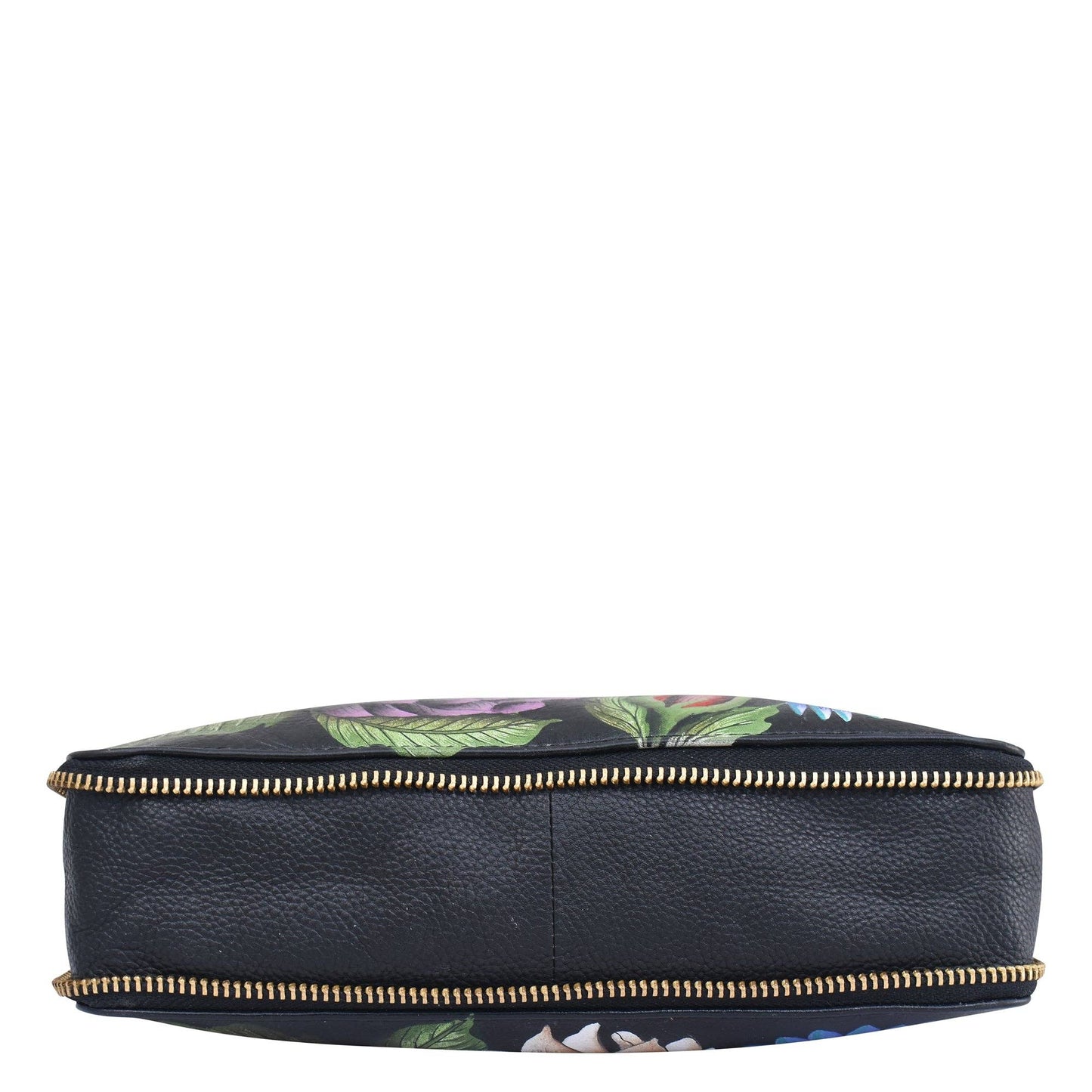 Anuschka Expandable Travel Crossbody - 550- black with hummingbird