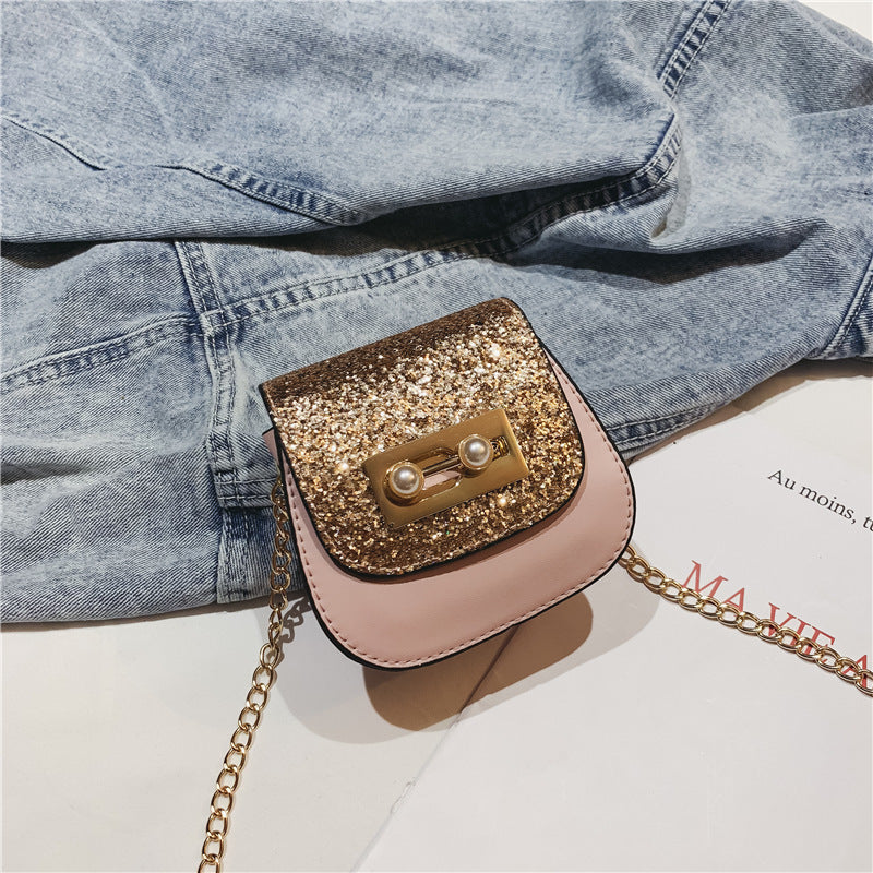 The mini all that glitters Sequin handbag