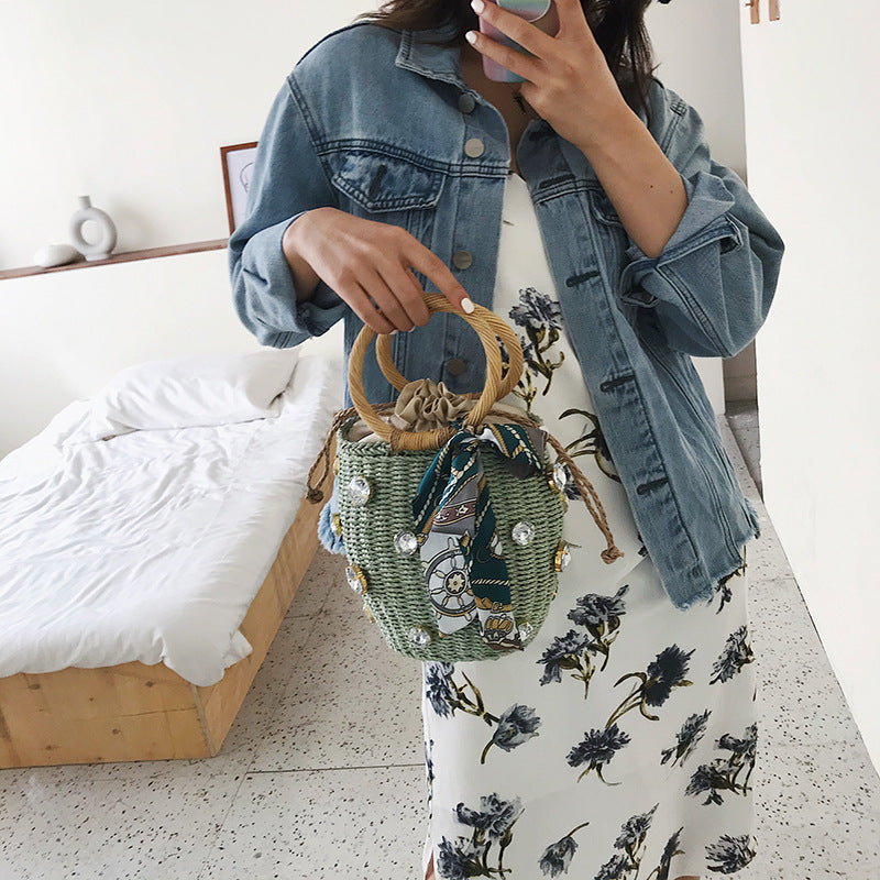 Woven bag high-quality handbag
