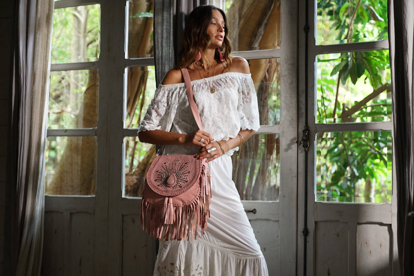 Deus Peacock Bag Pink