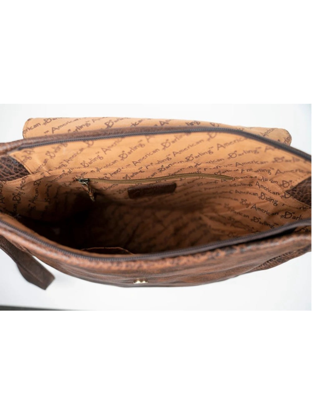 American Darling Western Boho Fringe Tooled Crossbody Bag