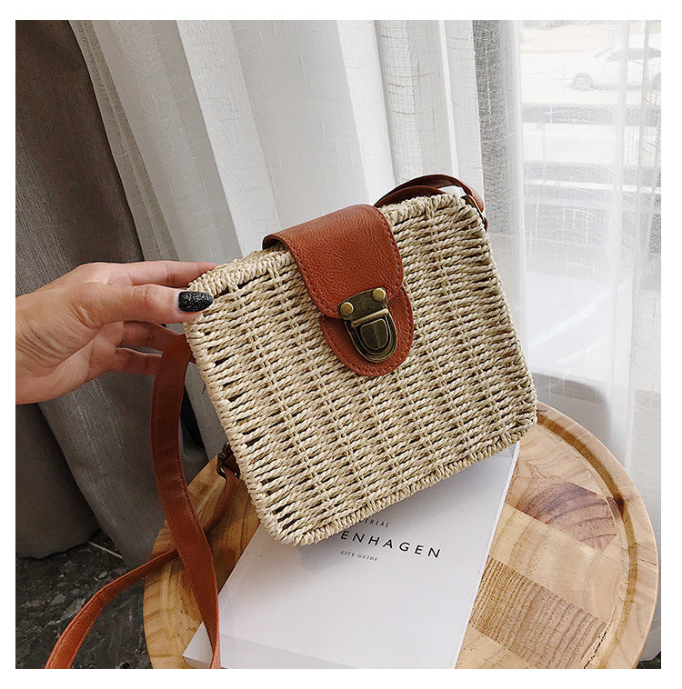 Straw Crossbody Bag