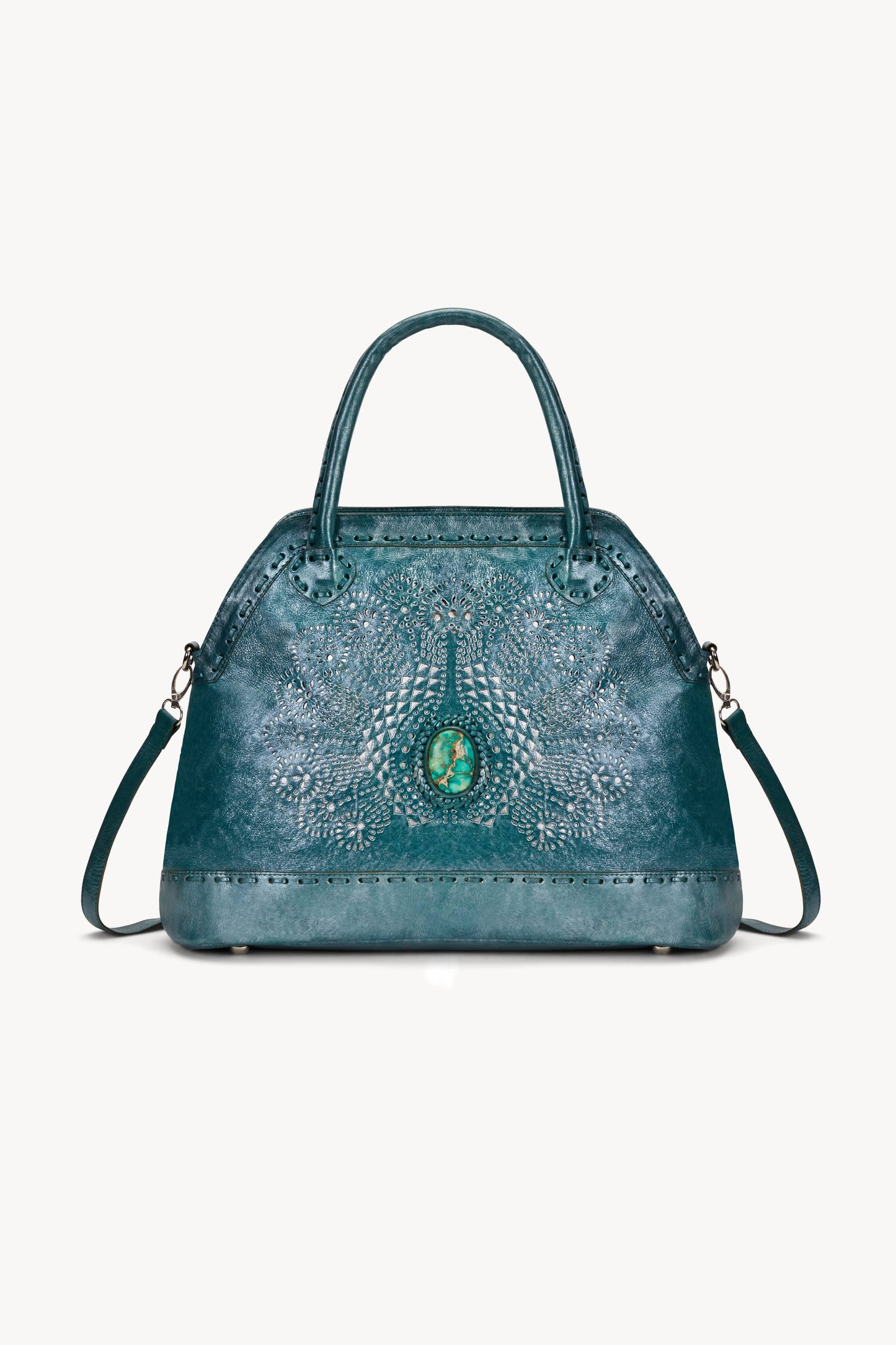 Mini Queen Deus Bag Metallic Teal