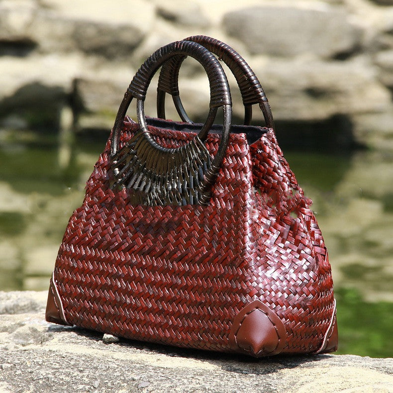 "The Judith" Retro Straw Bag