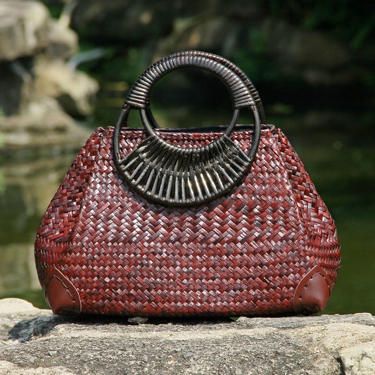 "The Judith" Retro Straw Bag