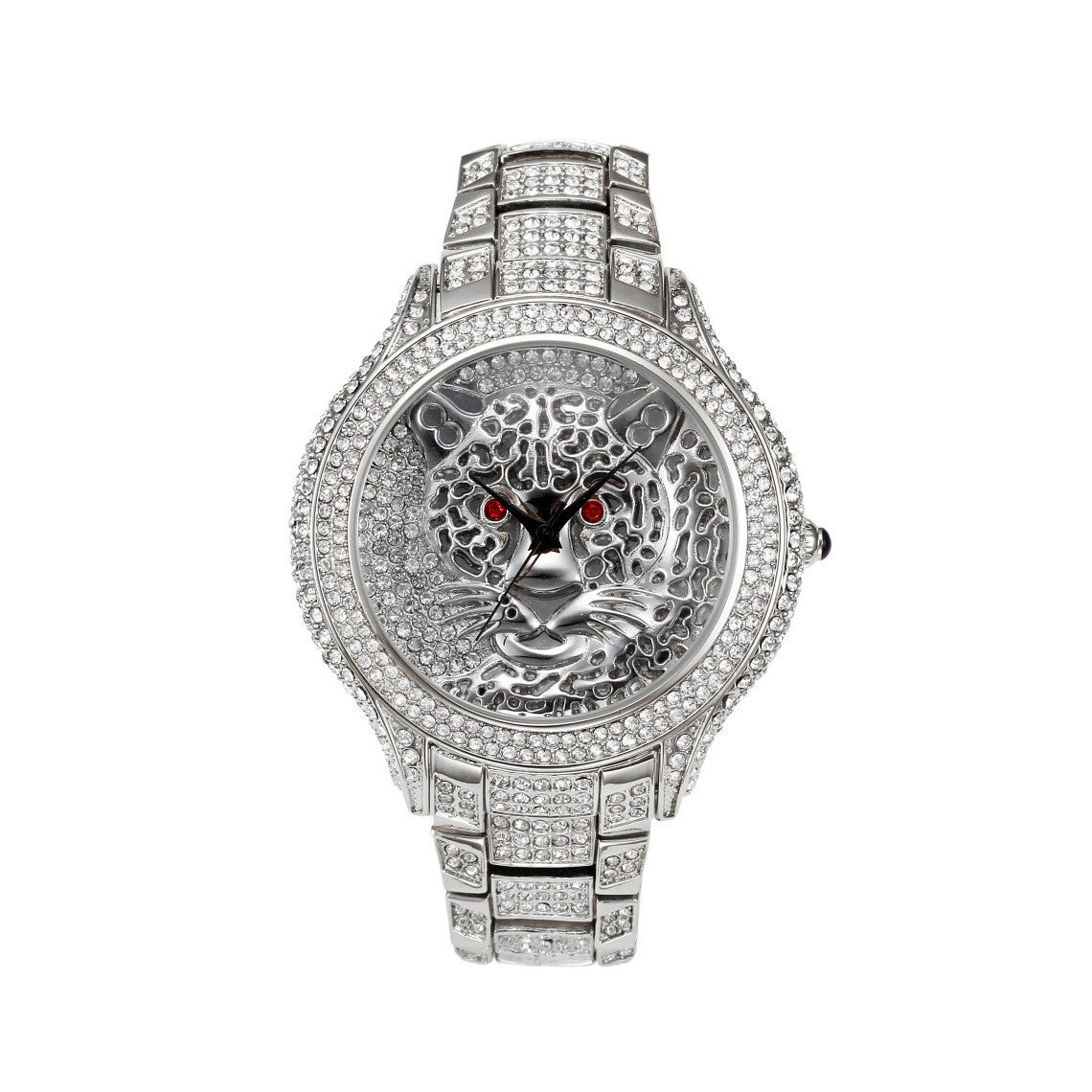 Miss Fox Aliexpress Hot-Selling Personality Leopard Quartz Watch European-Style Diamond-Studded British Ladies Watch One Drop