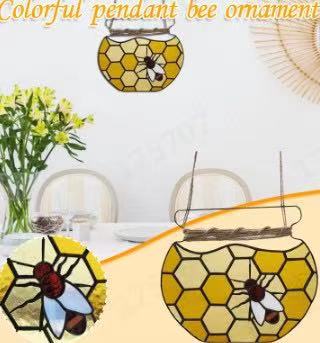 Lovely Heart Converge Stained Glass Window Hangings Suncatcher Garden Decoration Gift for Lover Mom Friends 25cm