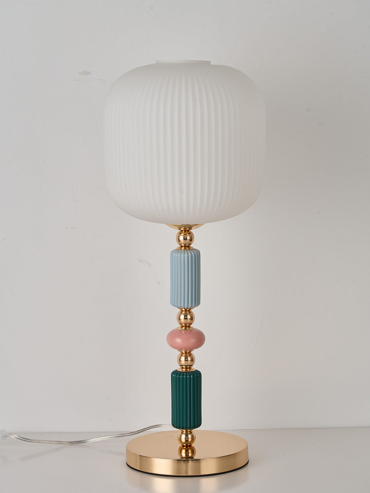 Light-luxury Danish Ceramic Bedside Lamp For The Bedroomsophisticated Ambient Table Lamp