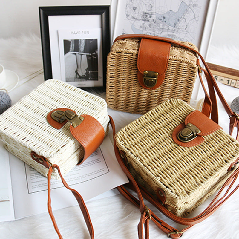 Straw Crossbody Bag
