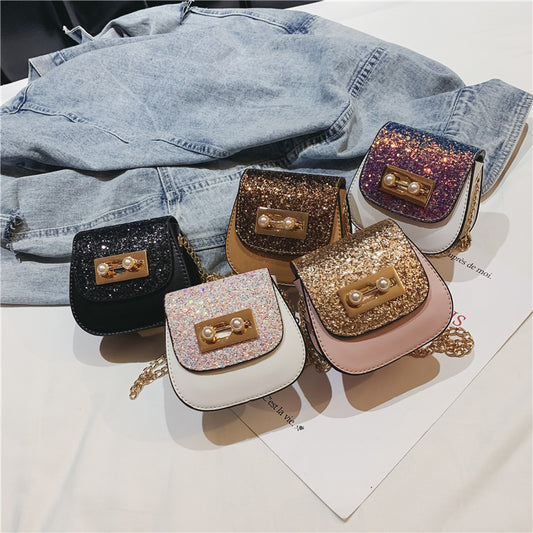 The mini all that glitters Sequin handbag