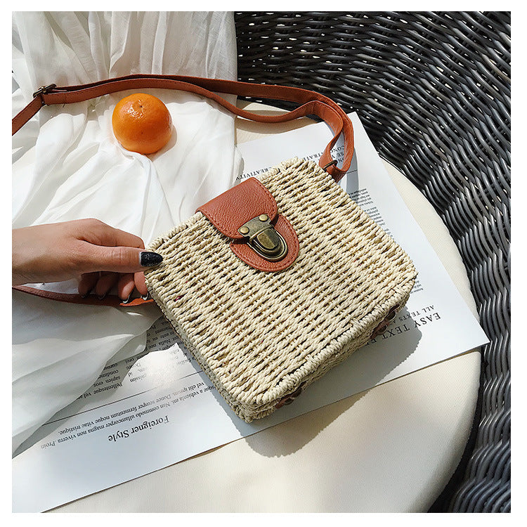 Straw Crossbody Bag