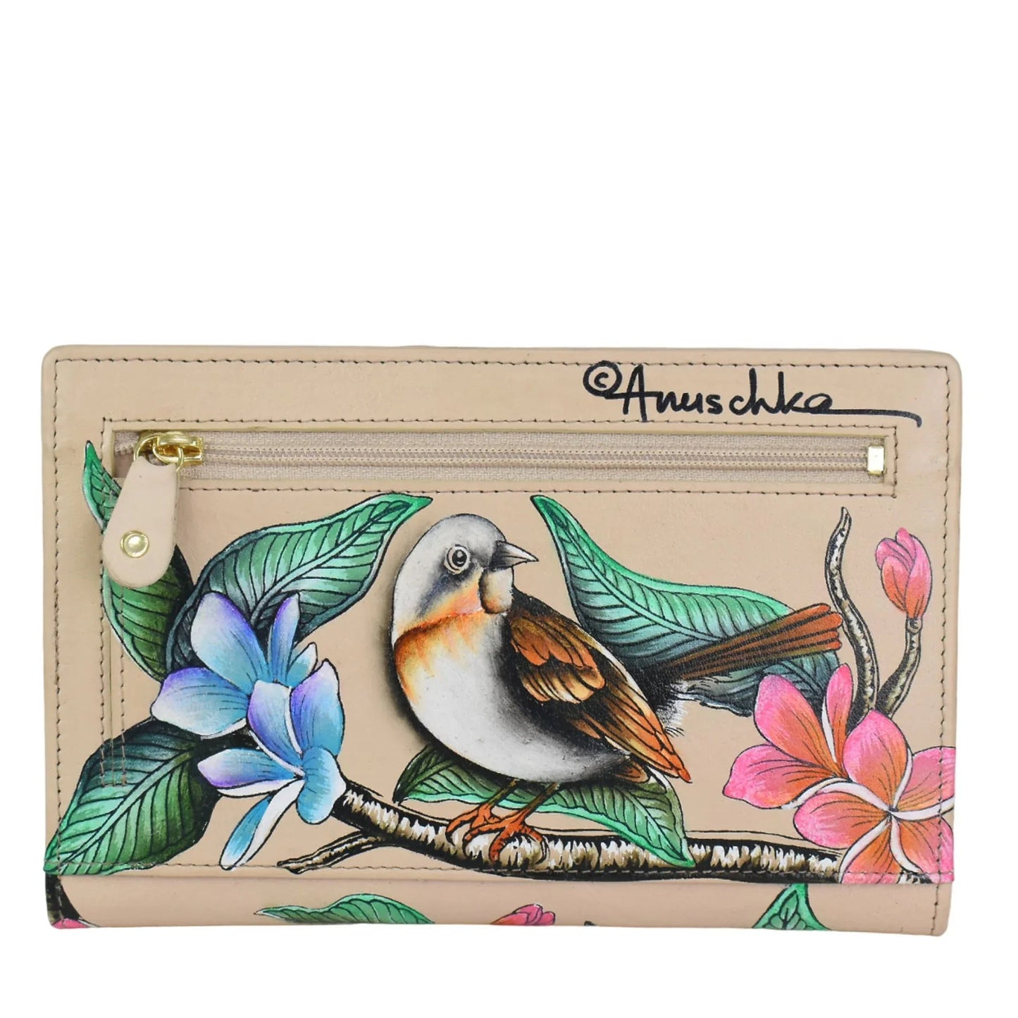 Anuschka Friendly Flock Two Fold Wallet - 1752
