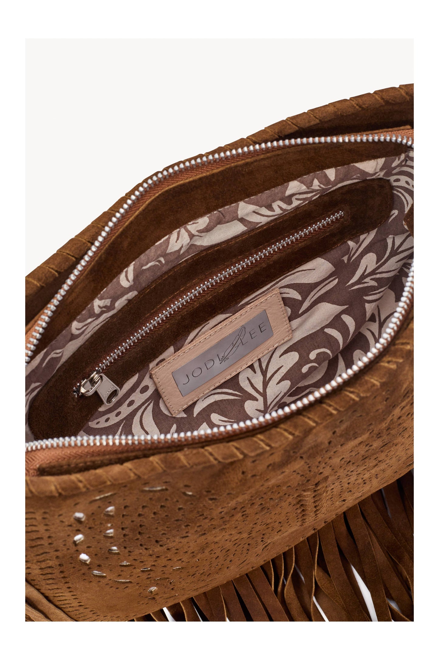 California Sister Butterfly Bag Whiskey/Silver