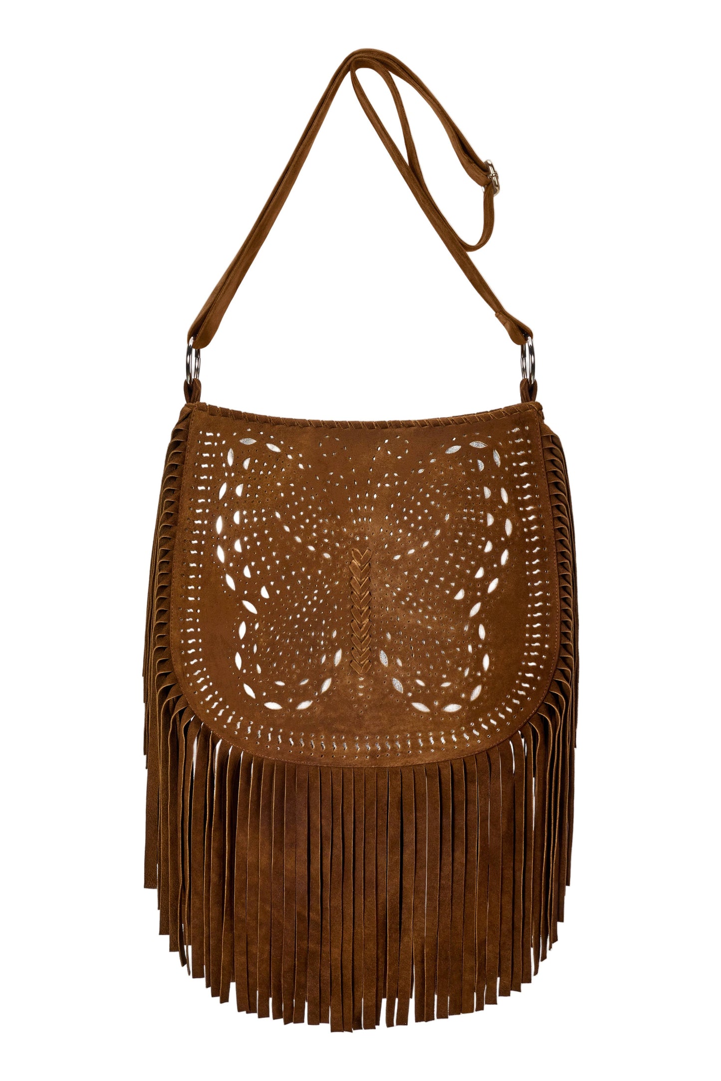 California Sister Butterfly Bag Whiskey/Silver