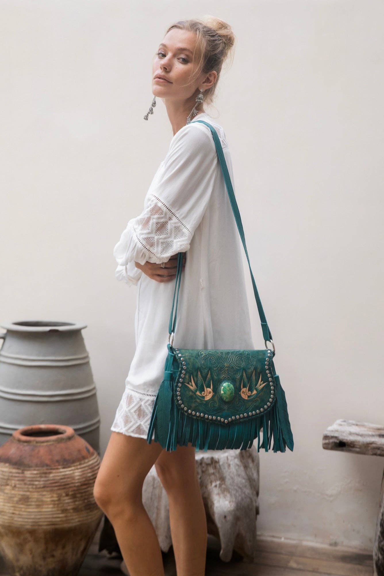 Lost Bird Inca Bag Antique Teal