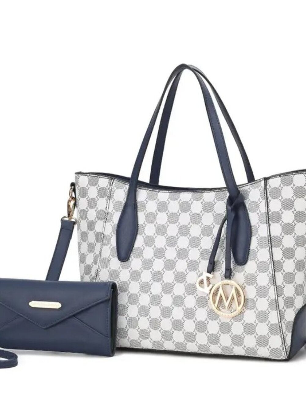 Gianna Vegan Leather Women Tote & Matching Wallet By Mia K-Various colors