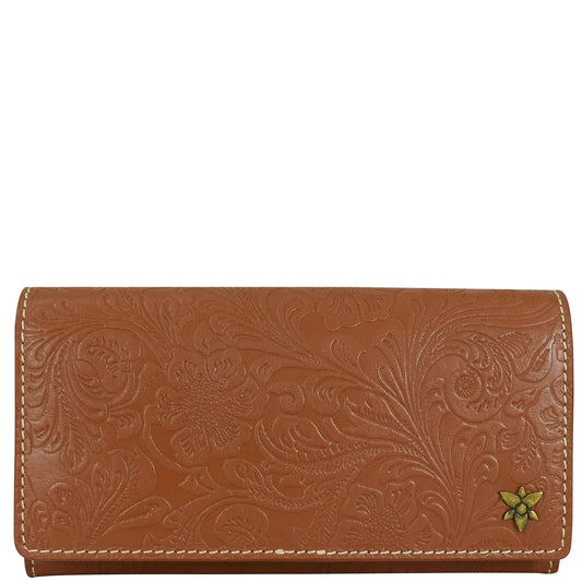 Heritage Leather Accordion Flap Wallet - 1975