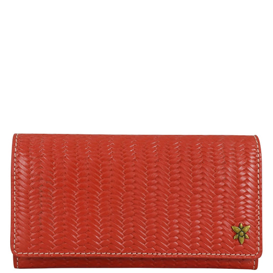 Heritage Leather Accordion Flap Wallet - 1975