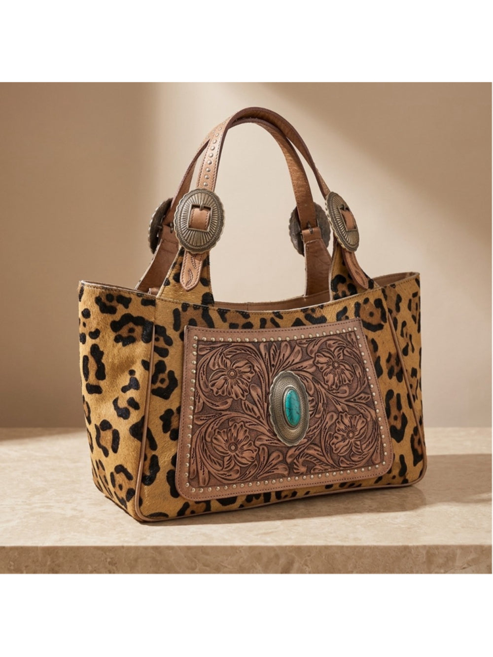 American Darling Western Luxe Wild Leopard Shoulder bag