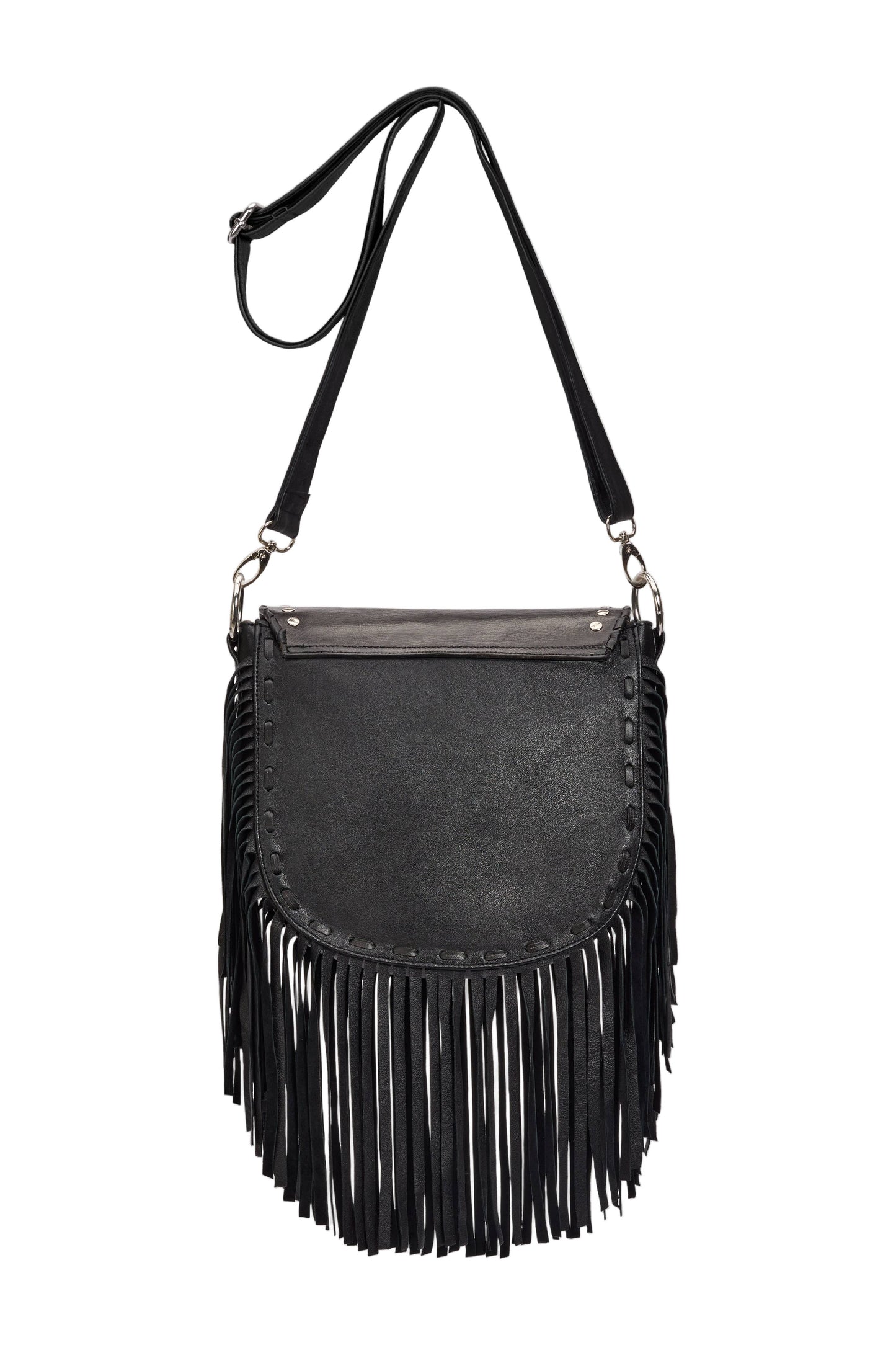 Charm Fringe Bag Black