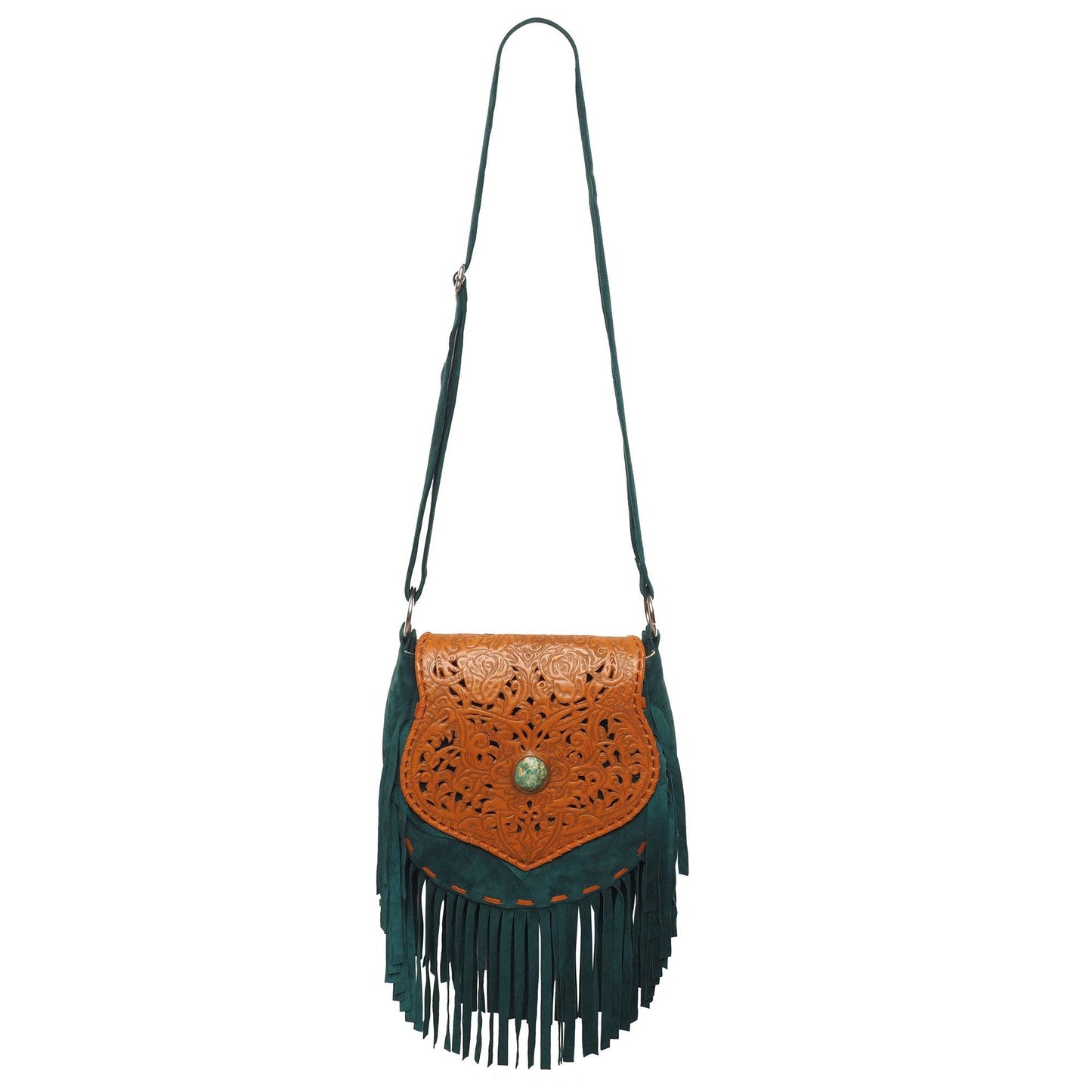 Delilah Bag Antique Tan/Jade Green