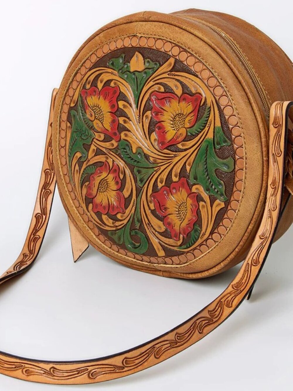 American Darling Boho Floral Canteen Crossbody Bag