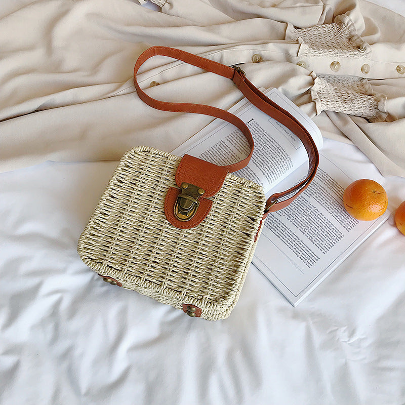 Straw Crossbody Bag