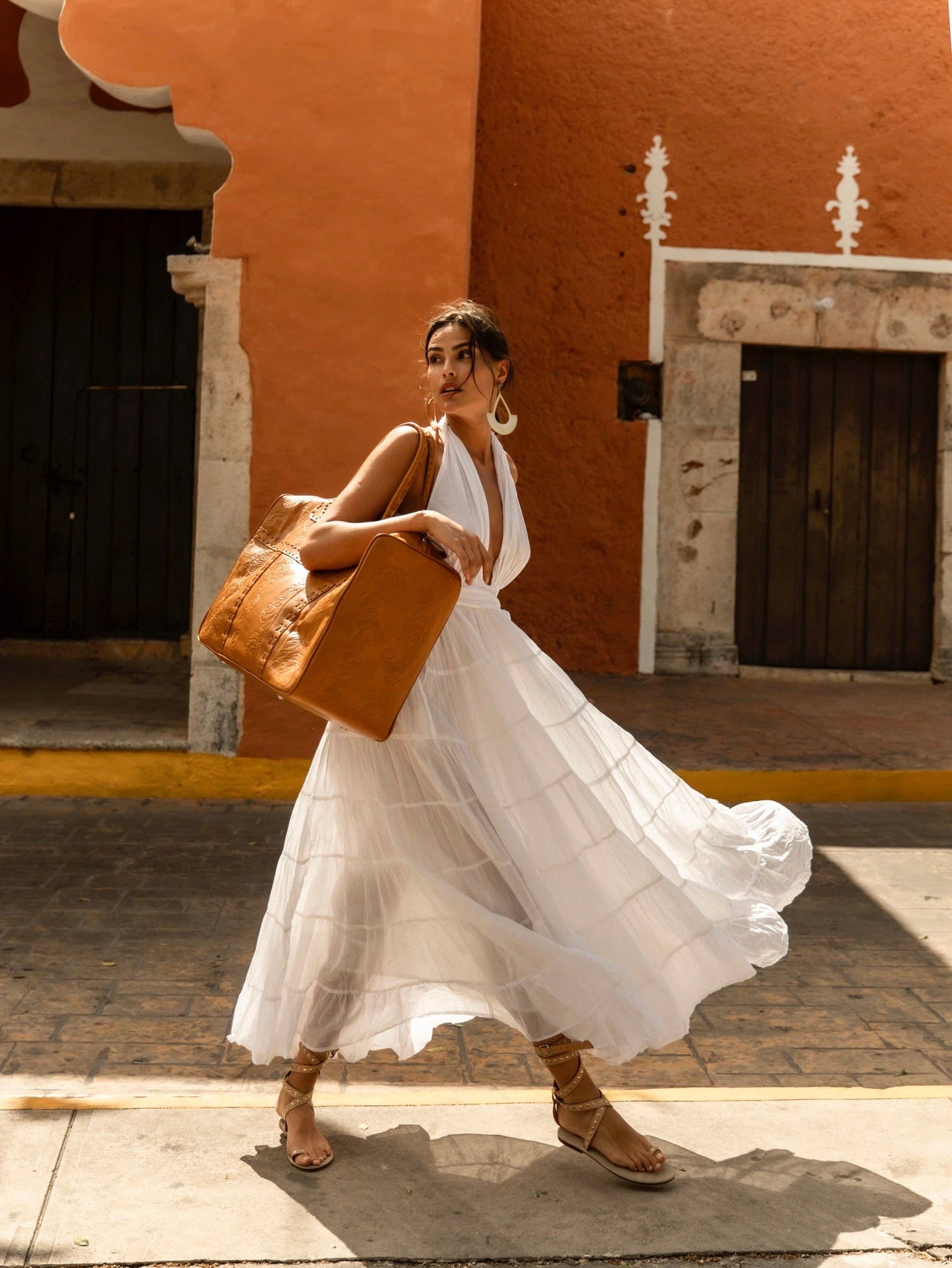 Rose Overnight Bag Antique Tan