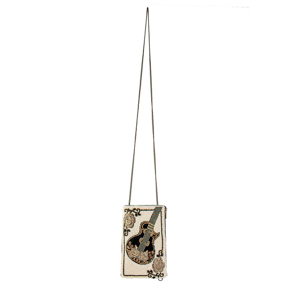 Guitar Player Beaded Guitar Crossbody Phone Bag