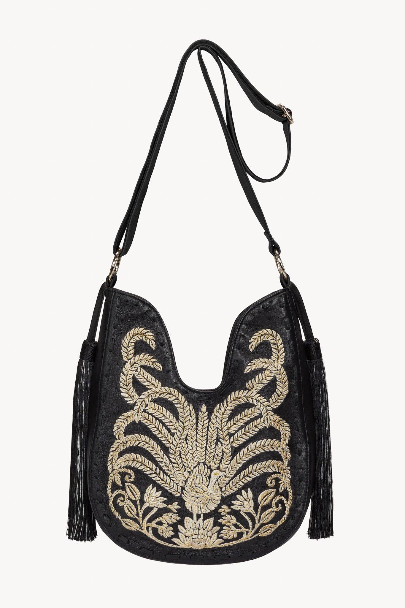 Mini Lyrebird Tassel Bag Black