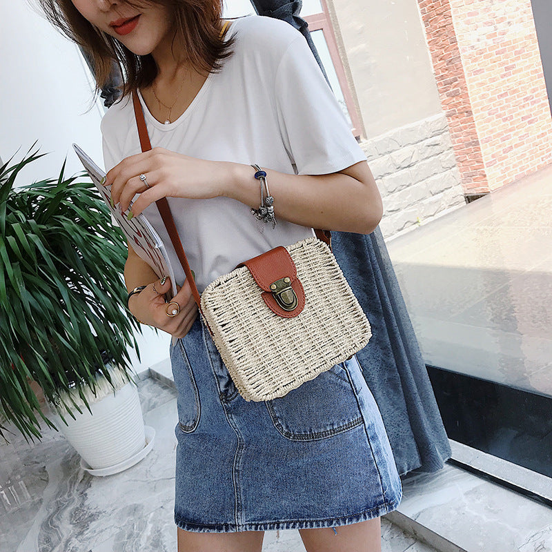 Straw Crossbody Bag