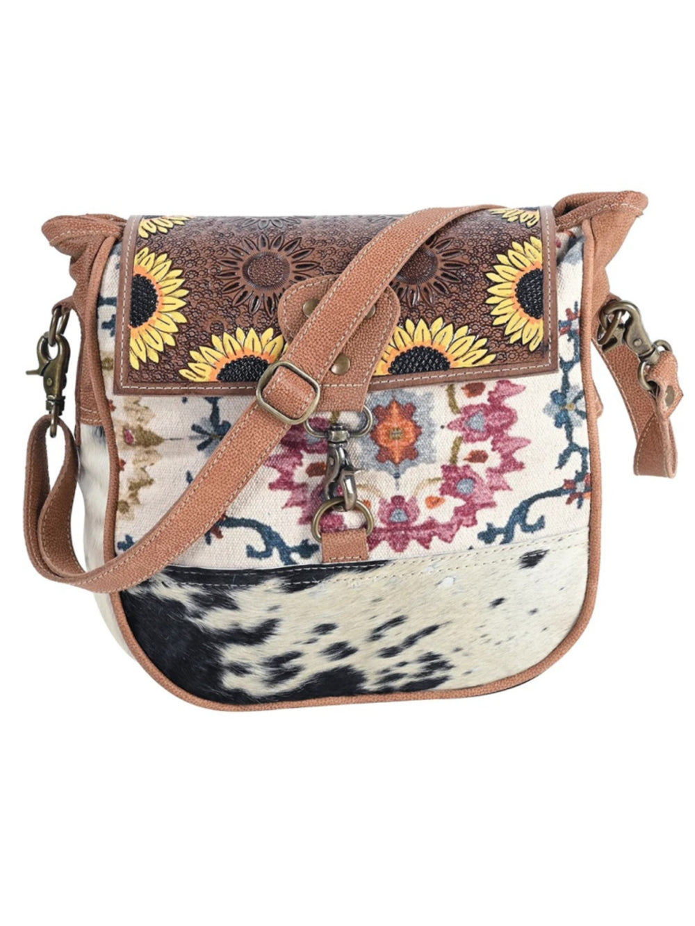 Ohlay by American Darling Boho Dreams Sunflower Crossbody Bag
