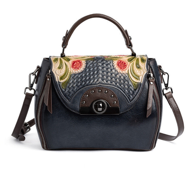 "The Fresh and Sweet"  Retro embossed handbag