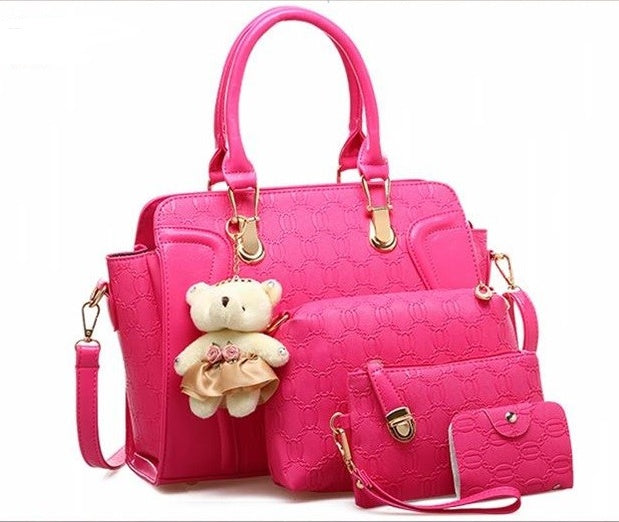 New package four-piece ladies bag tide wild handbag shoulder Messenger bag