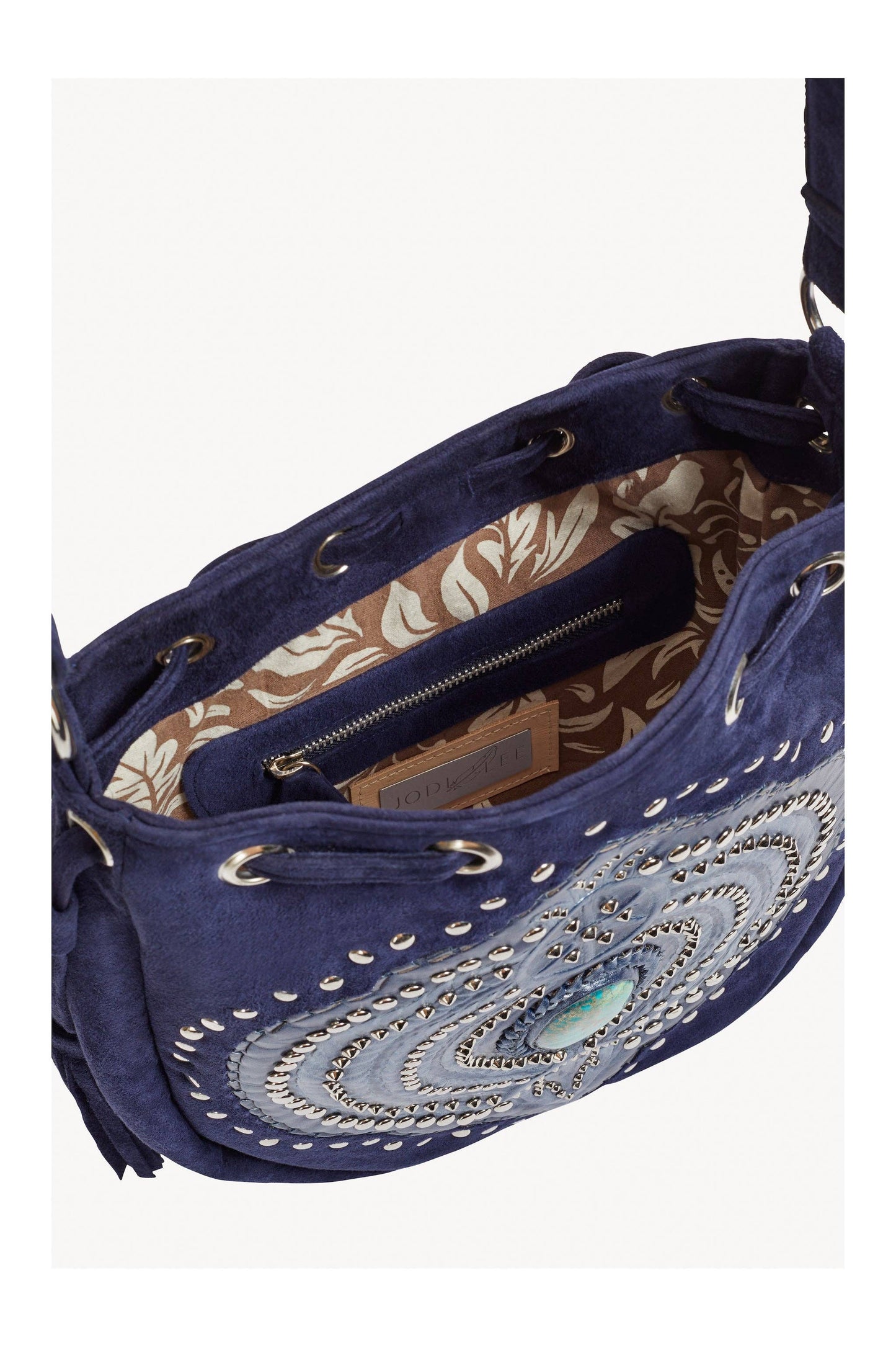 Marrakesh Pouch Bag Metallic Navy/Silver