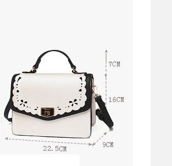The Hollow Hit Color Handbag All-match Shoulder Bag