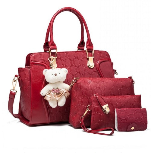 New package four-piece ladies bag tide wild handbag shoulder Messenger bag