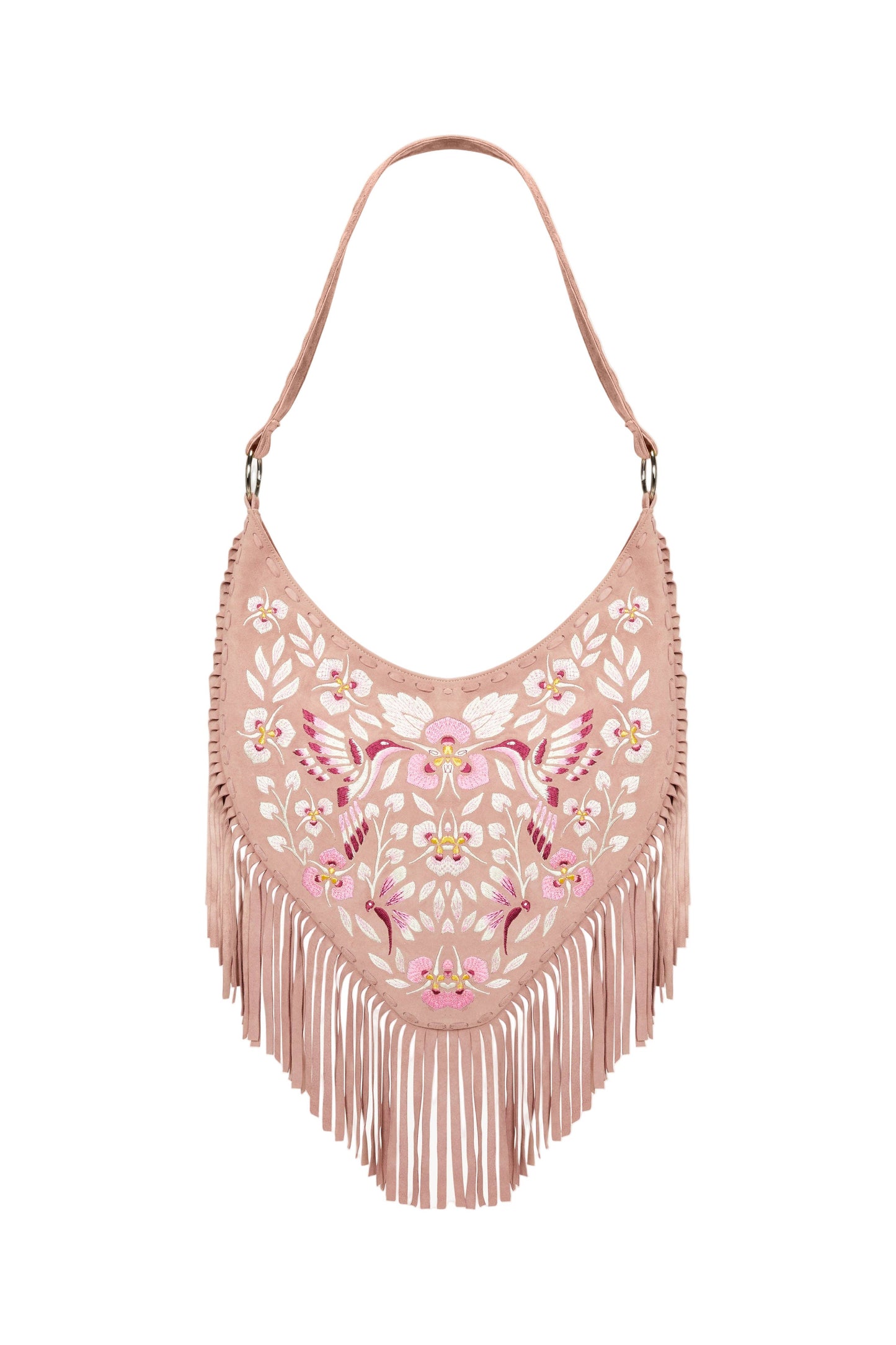Georgina Embroidery Bag Dusty Pink