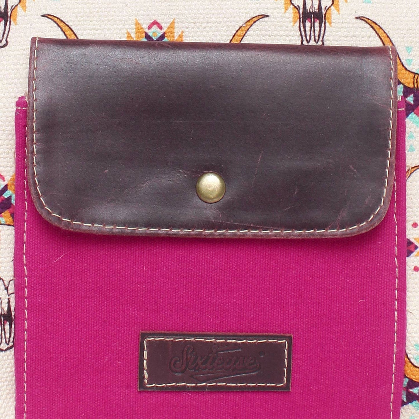 Hot Pink Longhorn 2 in 1 shoulder/top handle bag