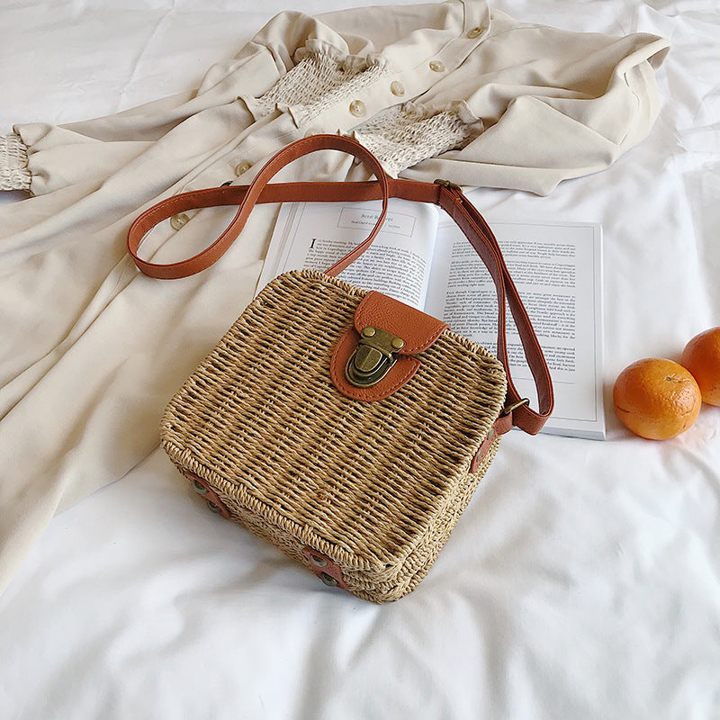 Straw Crossbody Bag