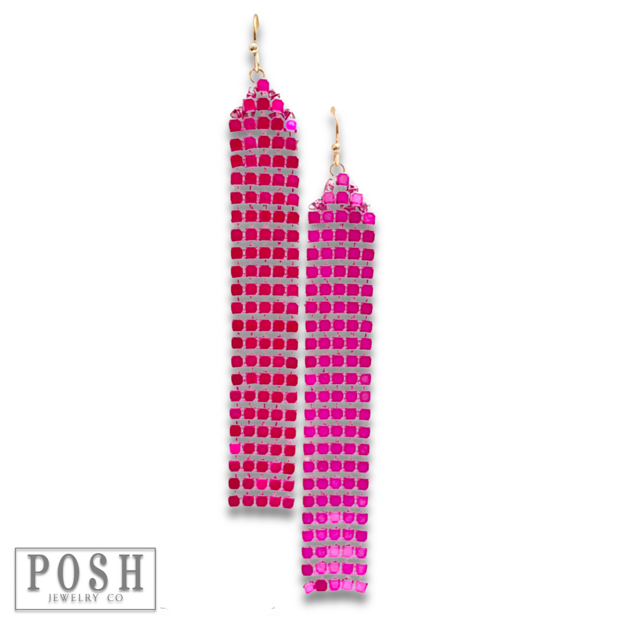 Mesh fringe earring - LC