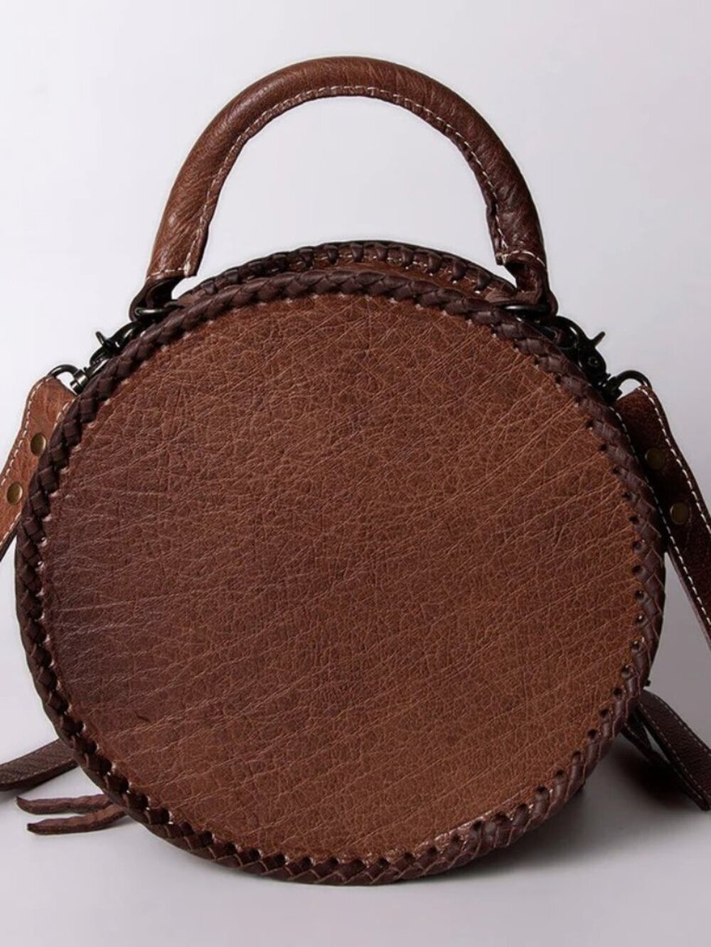 American Darling Turquoise Bloom Tooled Crossbody Canteen Bag