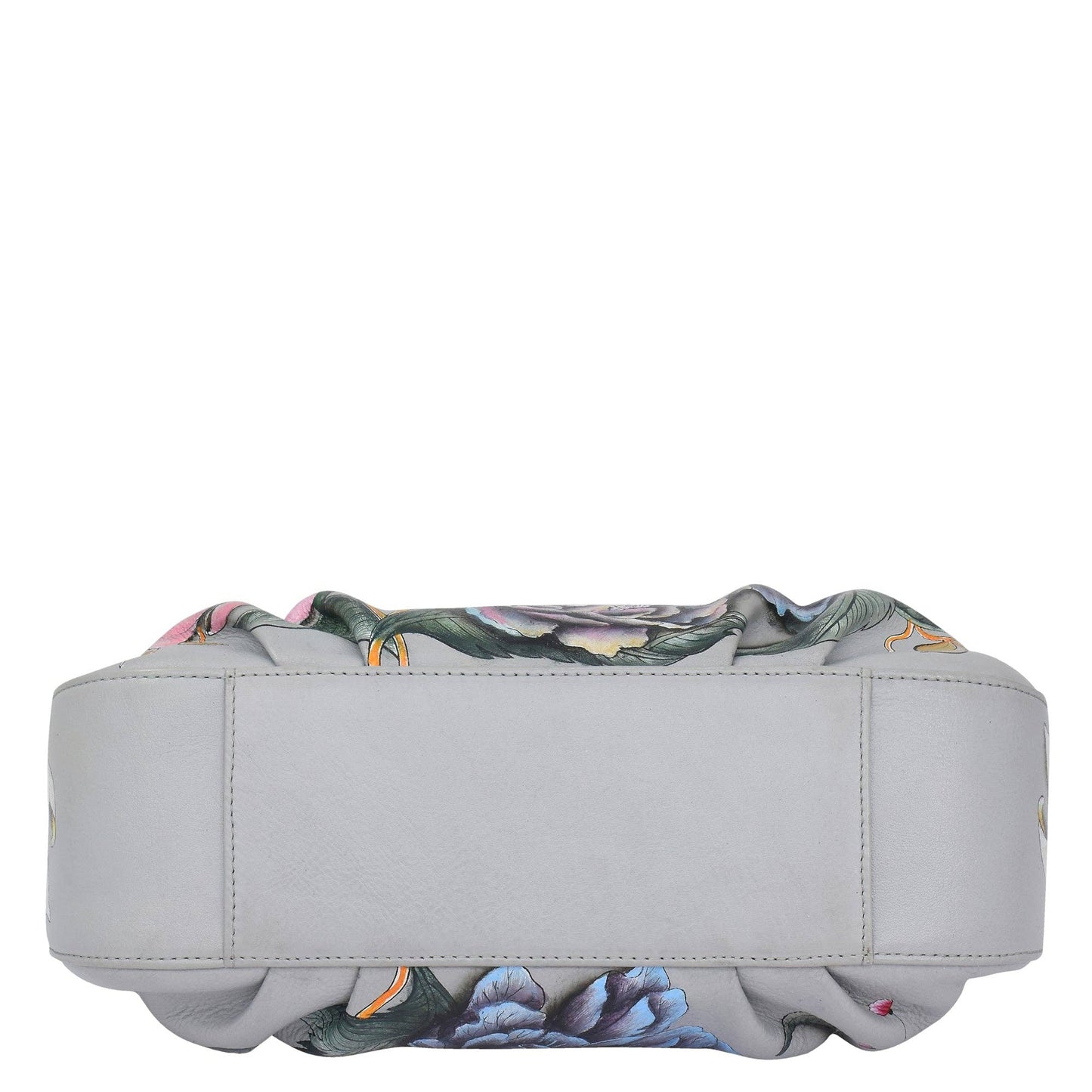Anuschka Ruched East West Hobo With Chain - 722with floral design