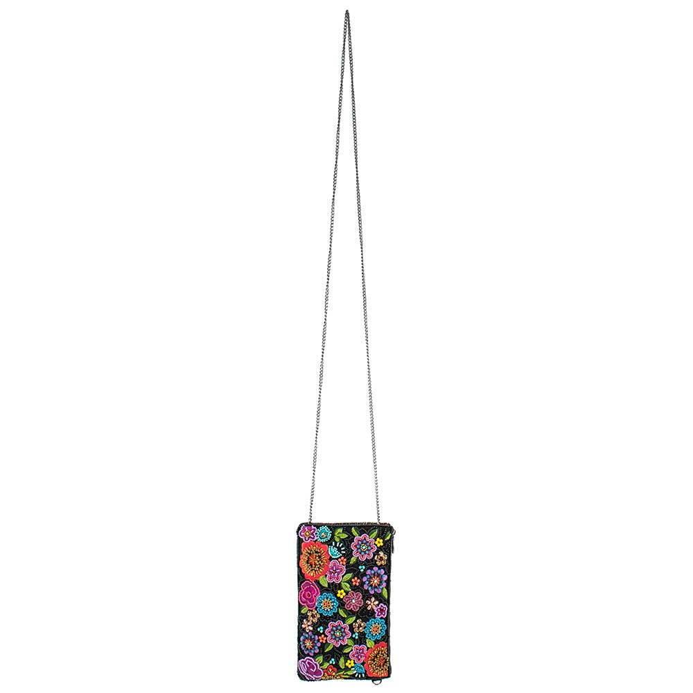 So Sweet Beaded Floral Crossbody Phone Bag