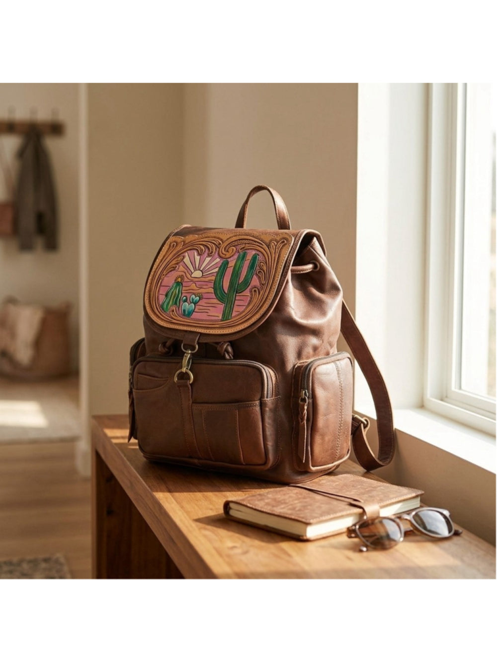 American Darling Painted Desert Leather Backpack